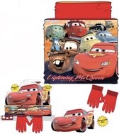 Disney Cars Set - Nekwarmer + Handschoenen - Rood - One Size - ± 3-6 jaar