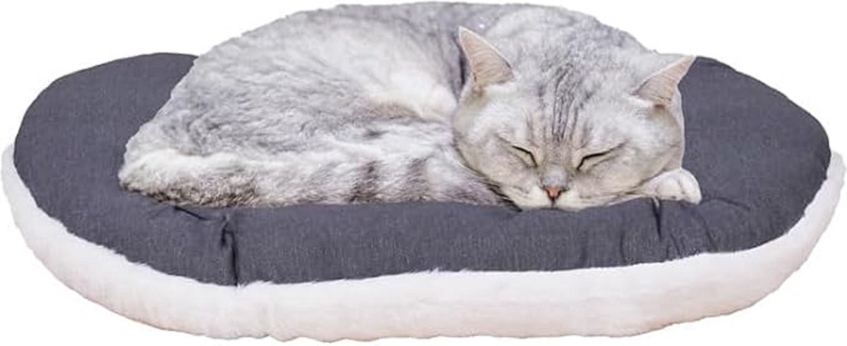 Kattenmand, kattenbed, opvouwbaar, voor katten of kleinere honden, zacht, pluizig kunstbont
