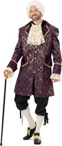 Funny Fashion - Middeleeuwen & Renaissance Kostuum - Deftige Hertog Van Purperel - Man - Paars - Maat 52-54 - Carnavalskleding - Verkleedkleding