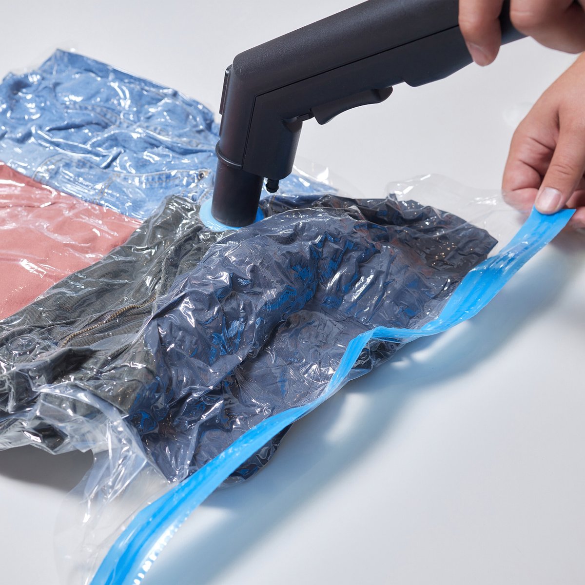 KEPLIN® Vacuüm opbergzakken Pack van 6 60 cm x 80 cm (80% MEER Compressie) Beste Sealer Tassen voor kleding, Dekbedden, Kussens, Dekens, Gordijnen