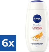 NIVEA 81077 douche crème Lichaam 250 ml - Voordeelverpakking 6 stuks