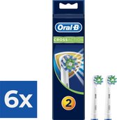 Oral-B Cross Action EB50 - 2 stuks - opzetborstels - Voordeelverpakking 6 stuks
