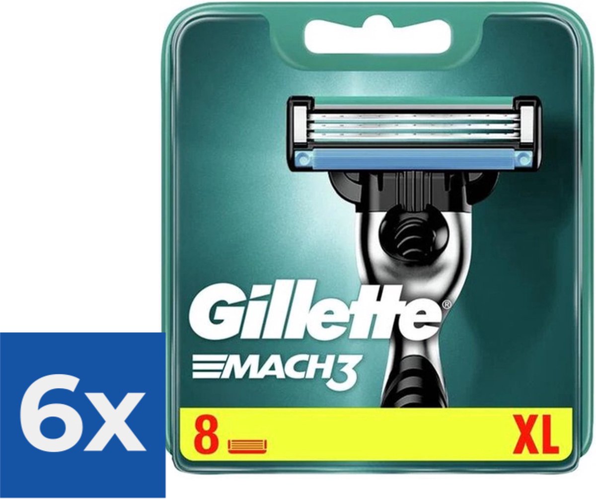 Gillette Mach3 - 8 stuks - Scheermesjes - Voordeelverpakking 6 stuks