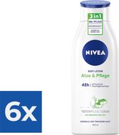 Nivea Bodylotion - Aloe & Care 400 ml - Voordeelverpakking 6 stuks