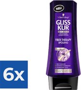 Gliss-Kur Conditioner - Fiber Therapy 200 ml - Voordeelverpakking 6 stuks