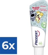 Prodent - Kids Tandpasta - Woezel & Pip - 0/6 jaar - 75ml - Voordeelverpakking 6 stuks