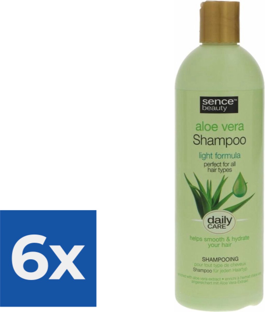 Sence Aloë Vera Shampoo 400 ml - Voordeelverpakking 6 stuks