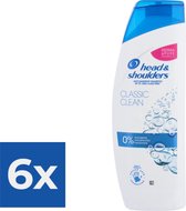 Head & Shoulders Classic Clean - Anti-Roos Shampoo 500ml. - Voordeelverpakking 6 stuks