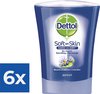 Dettol Handzeep No-Touch Navulling - Blauwe Lotusbloem - 250 ml - Voordeelverpakking 6 stuks