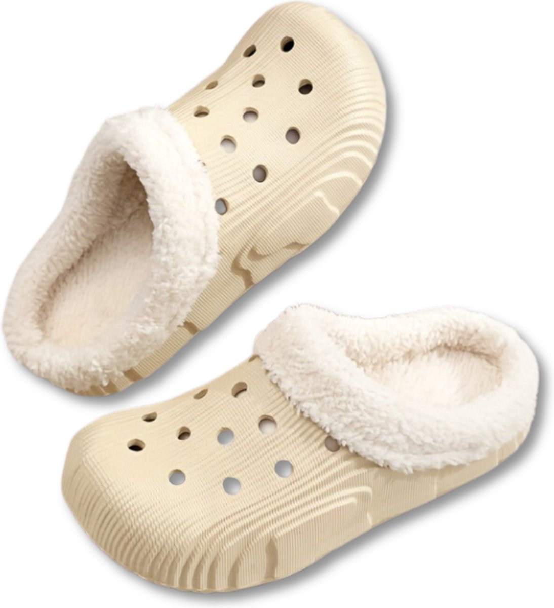 Livano Warme Pantoffels - Sloffen - Slippers - Dames - Heren - Pluche - Maat 39-40 - Wit