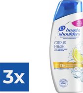 Head & Shoulders Citrus Fresh Shampoo 285 ml - Voordeelverpakking 3 stuks