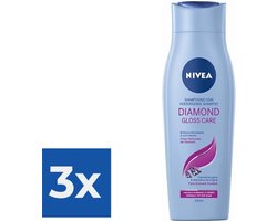 Nivea Shampoo Diamond Gloss - 250ml - Voordeelverpakking 3 stuks
