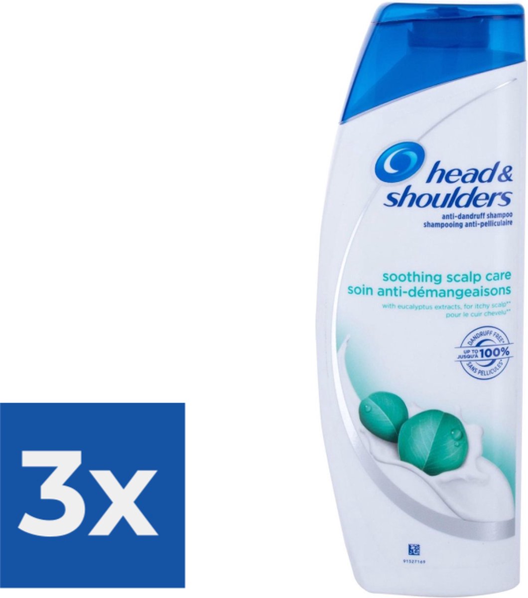 Head & Shoulders Shampoo Soothing Care - 400 ml - 1 stuks - Voordeelverpakking 3 stuks
