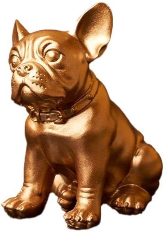 BLOGO Design The Ruggiero Collection “Bulldog Gold” Resin Decoratie Handgemaakt W 9,0 x L7,0 x H 12,0 cm