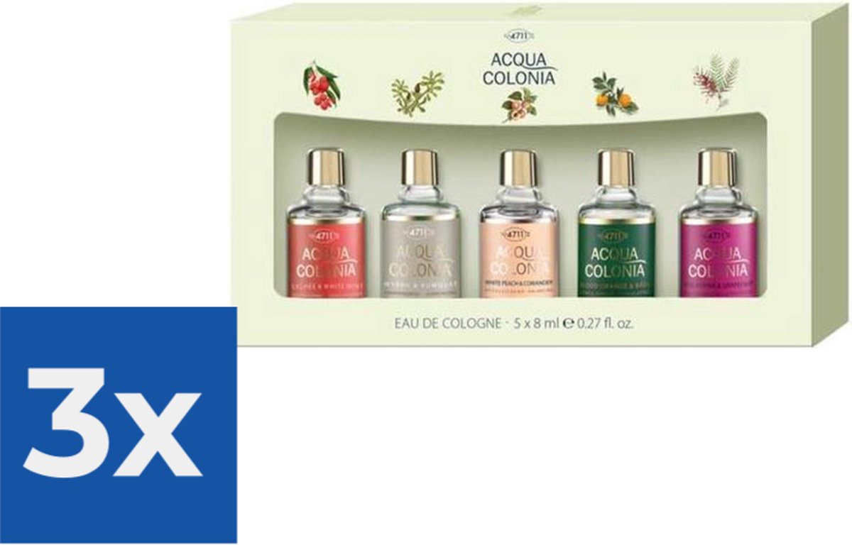 Goedkoopste Acqua Colonia miniaturen set 5 x 8 ml - Voordeelverpakking 3 stuks