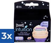 Wilkinson Intuition Dry Skin Coconut 3 lames - Article unique - Pack économique 3 pièces
