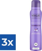 Vogue Reve Exotique Parfum Deodorant 150 ml - Voordeelverpakking 3 stuks