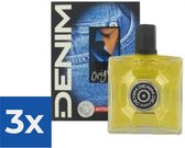 Denim Aftershave Men - Original 100 ml - Voordeelverpakking 3 stuks