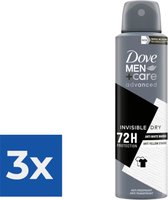 Dove Deospray Men  Care Invisible Dry 150 ml - Voordeelverpakking 3 stuks
