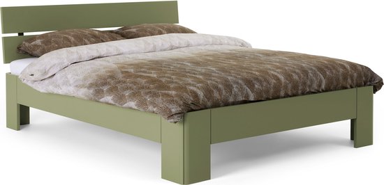 Beter Bed Fresh 450 Bedframe met Hoofdbord - 90x220 cm - Rietgroen