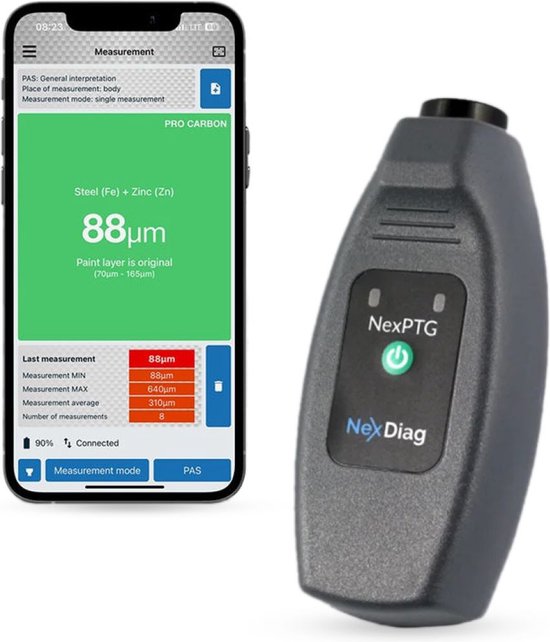 Misuratore Spessore Vernice NexPTG Standard - Wireless Per Auto, Con App Dedicata - Foto 4