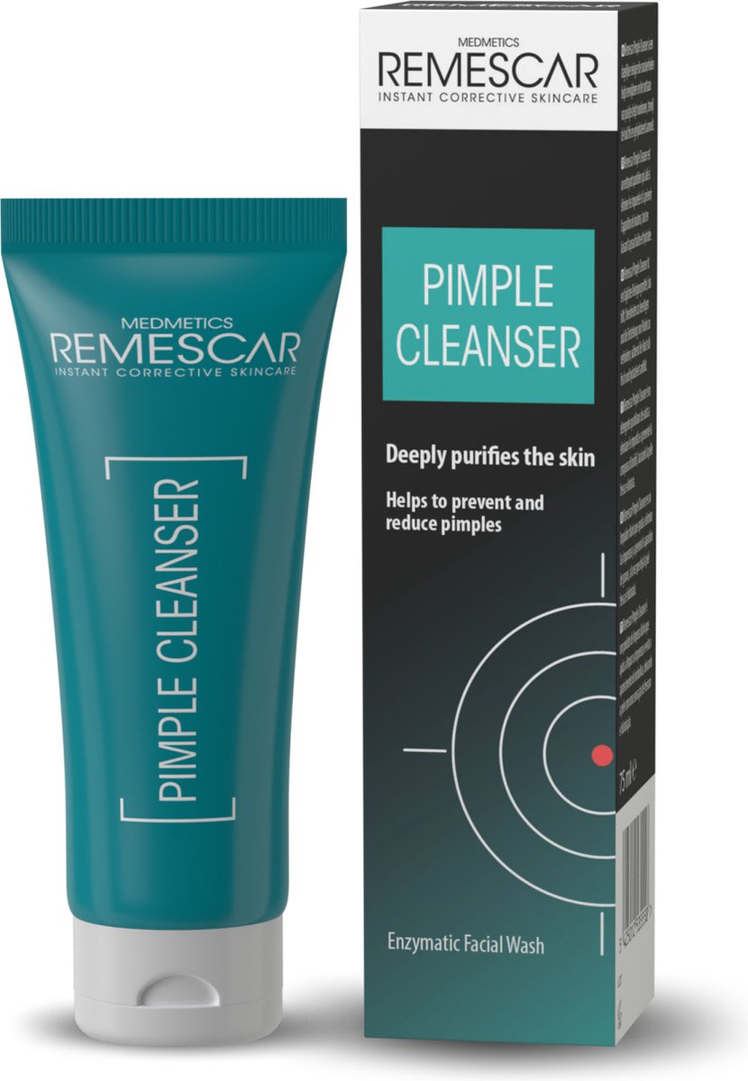 Remescar Pimple Cleanser - Acne en Puisten verwijderaar, Puisten Reiniger met Tea Tree Olie, onzuiverheden reiniger en de huid hydrateren, verminder en voorkom puistjes, 75 ml