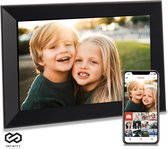 Cadre photo numérique Infinity Goods avec WiFi et application Frameo - Cadre photo numérique - 10,1 pouces - Écran HD IPS - Zwart