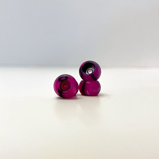 Micro Fingerboards CNC Fingerboard Wheels Swirl Paars/Zwart bol