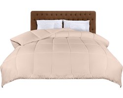 Utopia dekbed 200x200 cm - Dekbed - Gewatteerd - Lichtgewicht - Polyester vulling - Beige