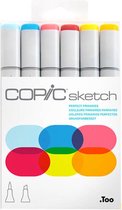 Copic Marker Sketch 6 Stuks Set Perfect Primaries - Markers Set Primaire Kleuren 6 Stuks - Professionele Markers Voor Tekenen En ontwerpen