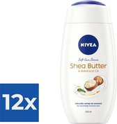 Nivea Douchegel - Shea Butter & Botanical Oil 250ml - Voordeelverpakking 12 stuks