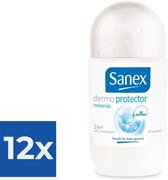 Sanex Dermo Protector Minerals Anti-Transpirant Deodorant Roller 50 ml - Voordeelverpakking 12 stuks
