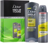 Dove Men Care Endurance Sport Duo Douchegel 250 ml + Anti-transpirant Spray 150 ml 1 Set - Voordeelverpakking 12 stuks