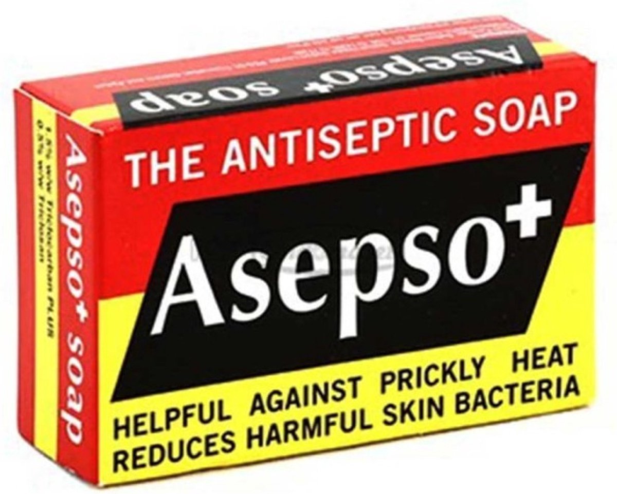Asepso desinfecterende handzeep 80 gram - Voordeelverpakking 12 stuks