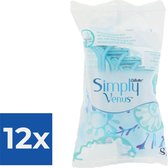 Gillette Simply Venus 2 - 8 stuks - Wegwerpscheermesjes - Voordeelverpakking 12 stuks