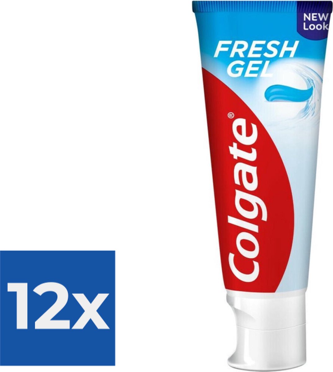 Goedkoopste Colgate Tandpasta Blue Fresh Gel 75 ml - Voordeelverpakking 12 stuks