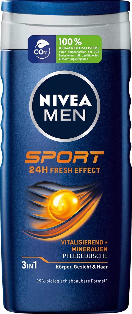 Goedkoopste NIVEA MEN Douchegel Sport- 250 ml - Voordeelverpakking 12 stuks