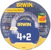 IRWIN 4 slijpschijven (+ 2 gratis)115mmx3mm doorslijpschijf steen