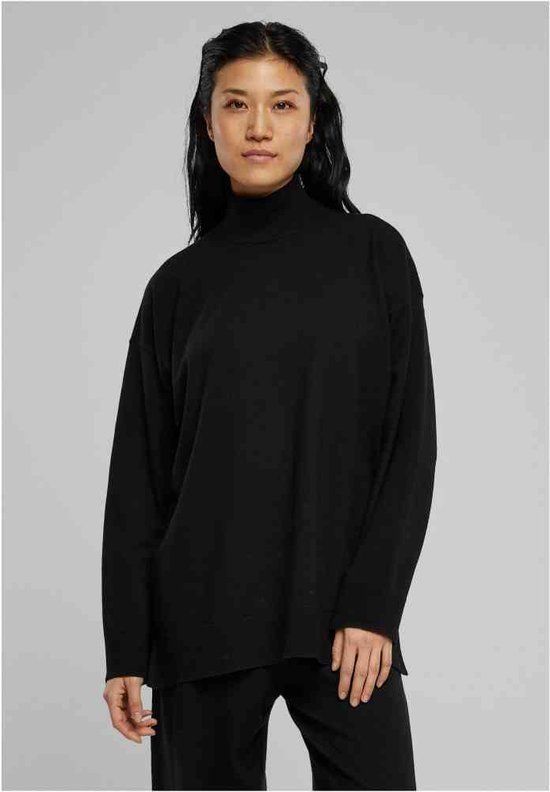 Urban Classics - Knitted Eco Viscose Sweater/trui - M - Zwart