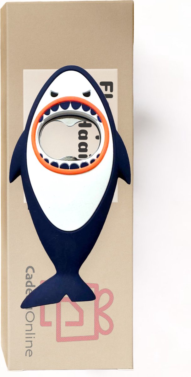 Flesopener Haai - Blauw - CadeauOnline