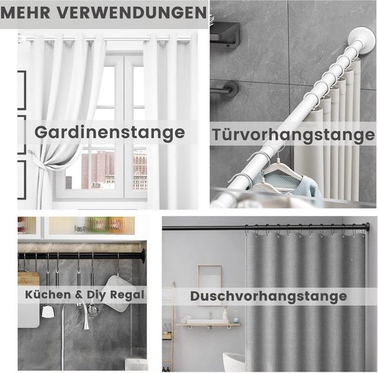 Gordijnroede zonder boren - Sanitair kopen? | Korting tot 15