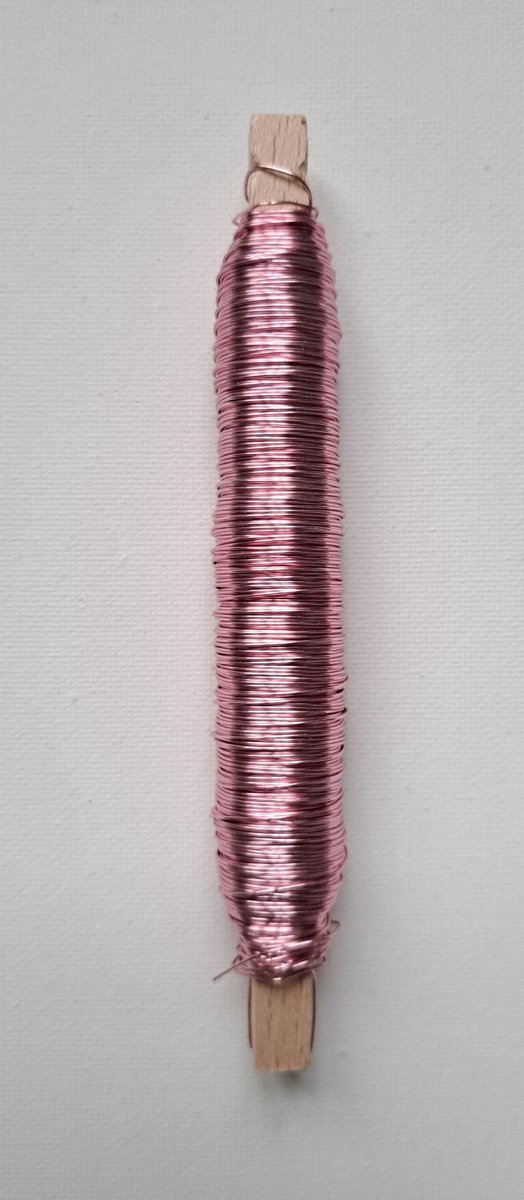 Wikkeldraad - 1 Stuks - Roze - 0,50 mm - 50 m - 100 g - WIK-002