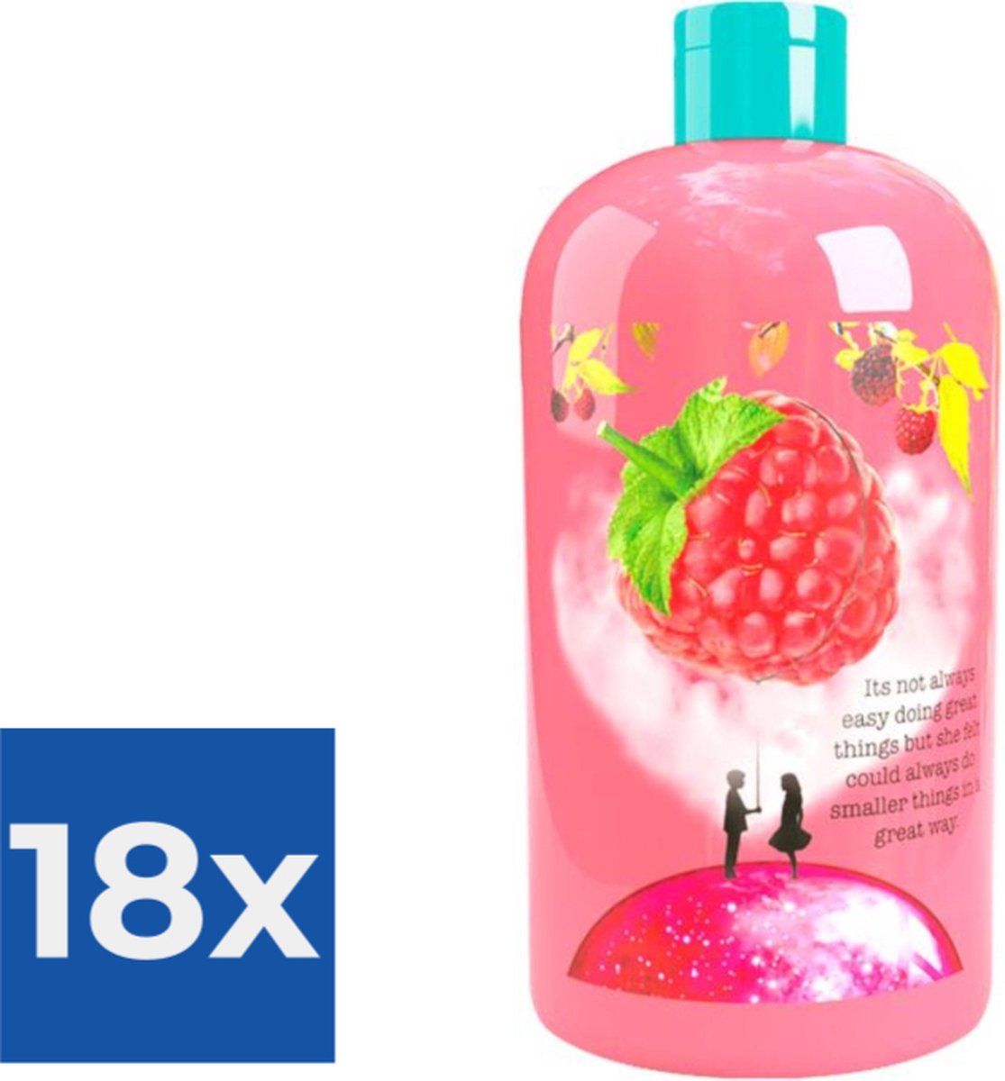 Treaclemoon The raspberry kiss bad en douchgel 500ML - Voordeelverpakking 18 stuks