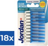 Jordan Clean Between Sticks Regular 40 stuks - Voordeelverpakking 18 stuks