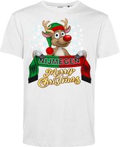 T-shirt Nijmegen | Foute Kersttrui Dames Heren | Kerstcadeau | NEC supporter | Wit | maat L