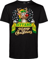 T-shirt Sittard | Foute Kersttrui Dames Heren | Kerstcadeau | Fortuna Sittard supporter | Zwart | maat M