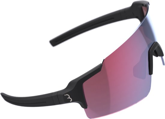 BBB Cycling FullView HC Fietsbril – High Contrast Wielrenbril – Torische MLC Lens – Frameless Fietsbril – Rood – BSG-70