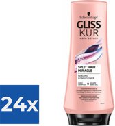 Gliss Split Hair Miracle Conditioner 200ml - Voordeelverpakking 24 stuks