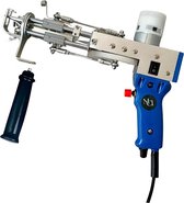 Tufting Gun - 2 in 1 Tufting Gun MCI - Tufting Gun Beginnerspakket - Tuftgun - Tuften - Tufting - Punch Needle - Punch - Borduurmachine - Beginnerspakket Tapijt Maken - Blauw