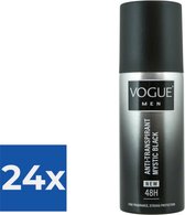 Vogue Anti-Transpirant Mystic Black 150 ml - Voordeelverpakking 24 stuks